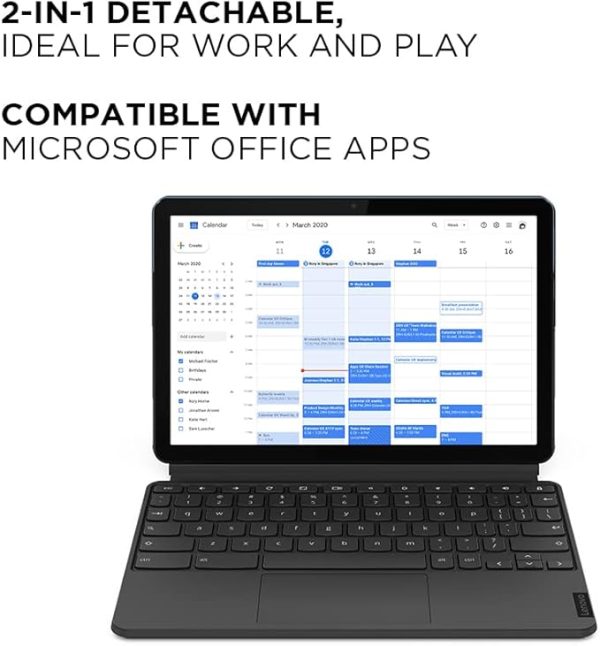 LENOVO IdeaPad Duet 3 10.95" 2 in 1 Refurbished Chromebook - Snapdragon 7c Gen 2, 128 GB eMMC, Grey (Very Good Condition) - Image 3