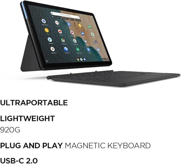 LENOVO IdeaPad Duet 3 10.95" 2 in 1 Refurbished Chromebook - Snapdragon 7c Gen 2, 128 GB eMMC, Grey (Very Good Condition) - Image 6